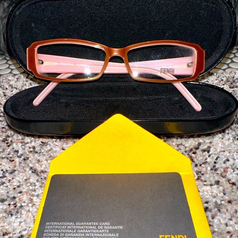 Fendi Women's Rectangular Eyeglasses with Case